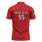 Custom Equatorial Guinea Football Zipper Polo Shirt Go Nzalang Nacional Go - African Pride