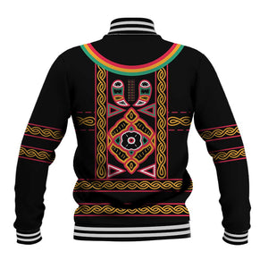 Cameroon Bamenda Baseball Jacket Toghu Traditional Pattern
