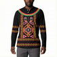 Cameroon Bamenda Button Sweatshirt Toghu Traditional Pattern