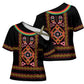 Cameroon Bamenda Cross Shoulder Shirt Toghu Traditional Pattern