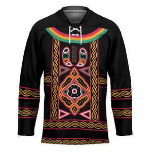 Cameroon Bamenda Hockey Jersey Toghu Traditional Pattern