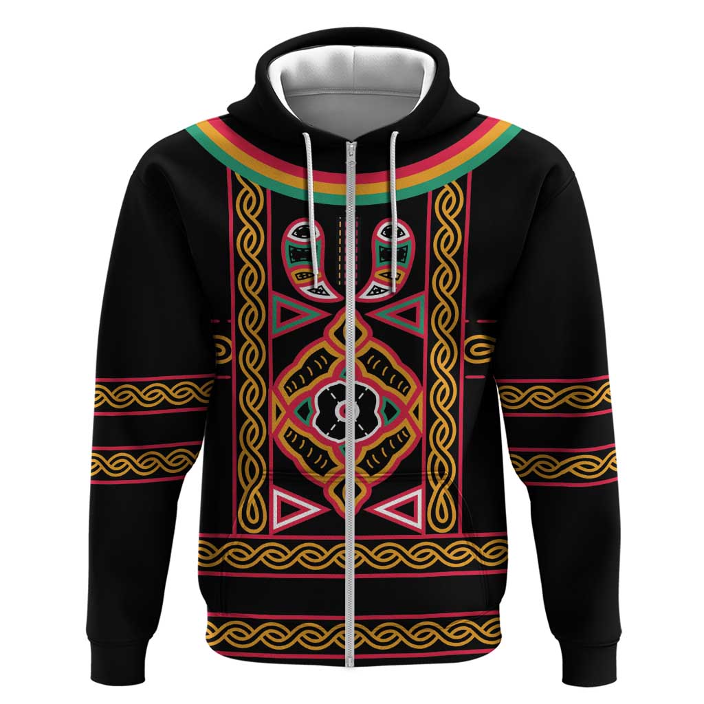 Cameroon Bamenda Hoodie Toghu Traditional Pattern