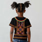 Cameroon Bamenda Kid T shirt Toghu Traditional Pattern