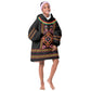 Cameroon Bamenda Kid Wearable Blanket Hoodie Toghu Traditional Pattern