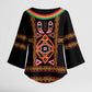 Cameroon Bamenda Kimono Sleeve Blouse Toghu Traditional Pattern