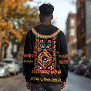 Cameroon Bamenda Long Sleeve Shirt Toghu Traditional Pattern