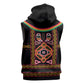 Cameroon Bamenda Sleeveless Zip Hoodie Toghu Traditional Pattern