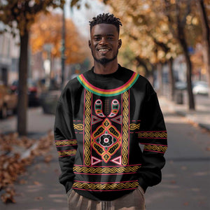 Cameroon Bamenda Sweatshirt Toghu Traditional Pattern