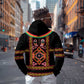 Cameroon Bamenda Zip Hoodie Toghu Traditional Pattern