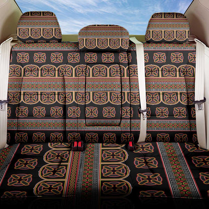 Bamenda Toghu Back Car Seat Cover Cameroon Traditional Pattern