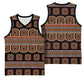 Bamenda Toghu Basketball Jersey Cameroon Traditional Pattern
