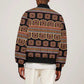 Bamenda Toghu Bomber Jacket Cameroon Traditional Pattern