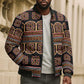 Bamenda Toghu Bomber Puffer Jacket Cameroon Traditional Pattern