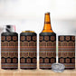 Bamenda Toghu 4 in 1 Can Cooler Tumbler Cameroon Traditional Pattern