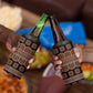 Bamenda Toghu 4 in 1 Can Cooler Tumbler Cameroon Traditional Pattern