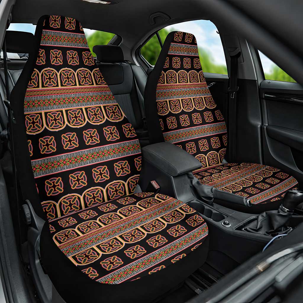 Bamenda Toghu Car Seat Cover Cameroon Traditional Pattern