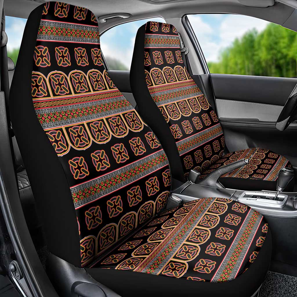 Bamenda Toghu Car Seat Cover Cameroon Traditional Pattern
