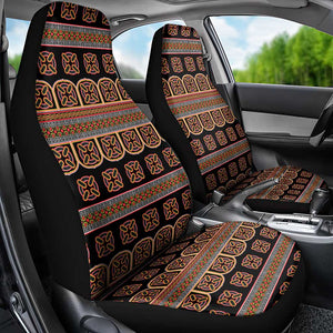 Bamenda Toghu Car Seat Cover Cameroon Traditional Pattern