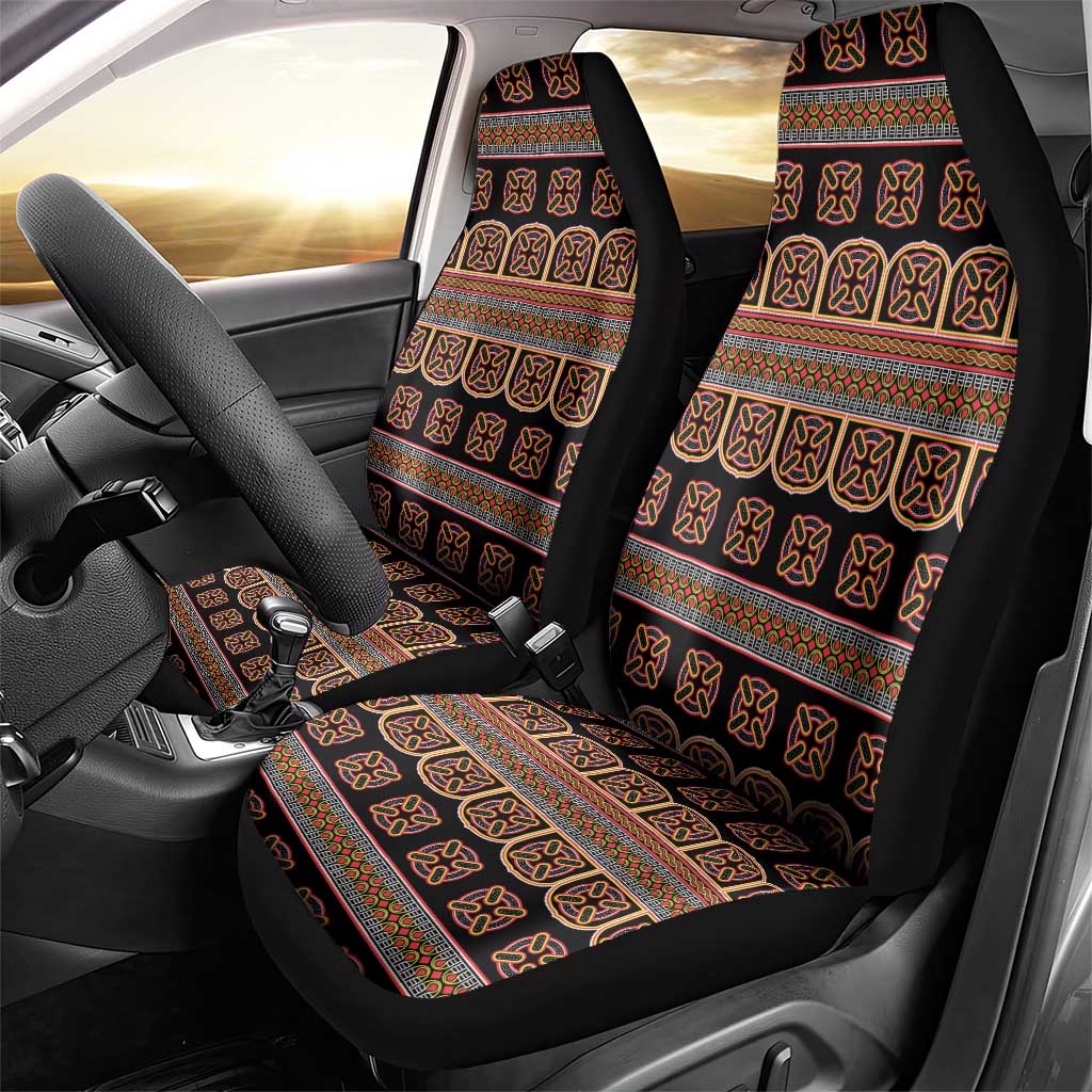Bamenda Toghu Car Seat Cover Cameroon Traditional Pattern