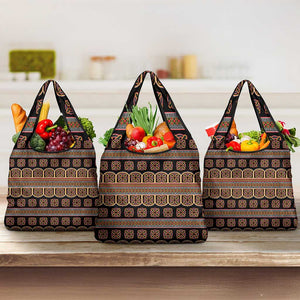 Bamenda Toghu Grocery Bag Cameroon Traditional Pattern