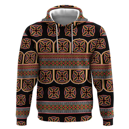 Bamenda Toghu Hoodie Cameroon Traditional Pattern