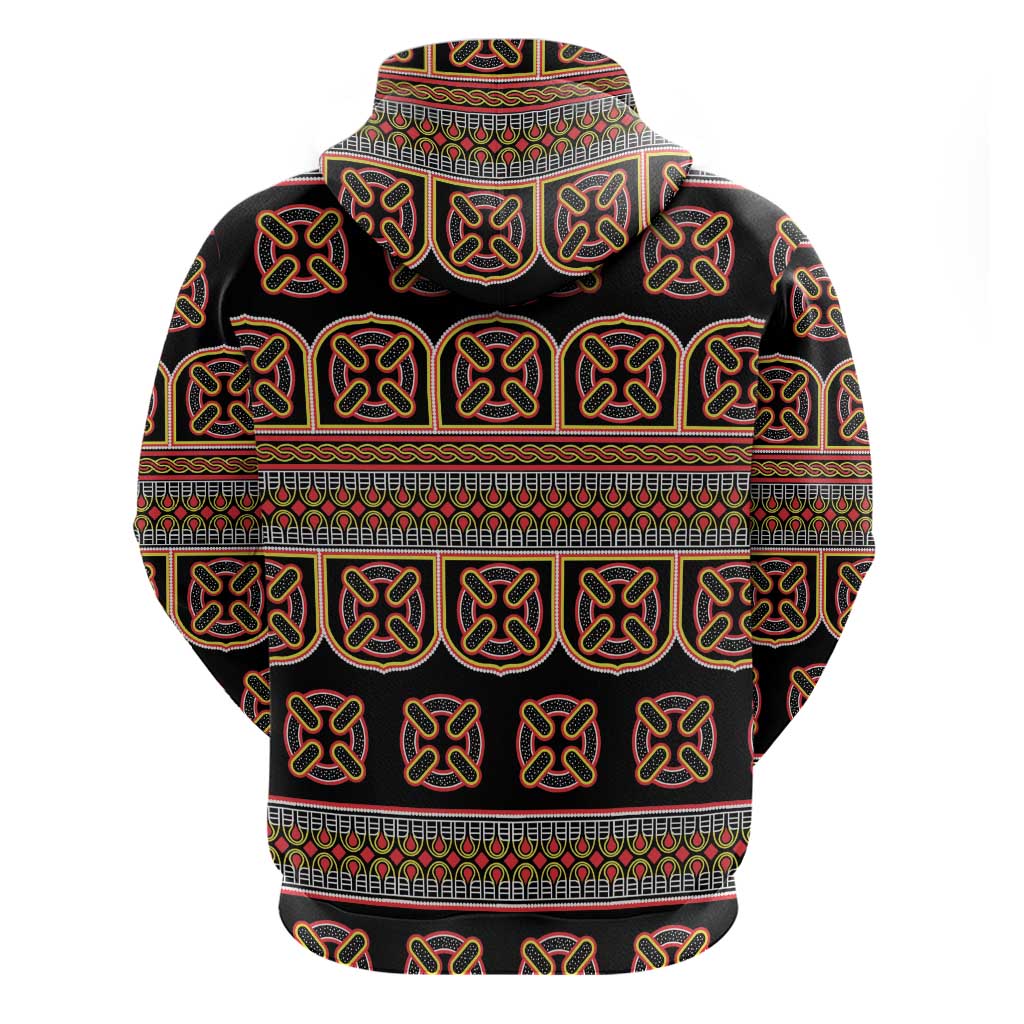 Bamenda Toghu Hoodie Cameroon Traditional Pattern