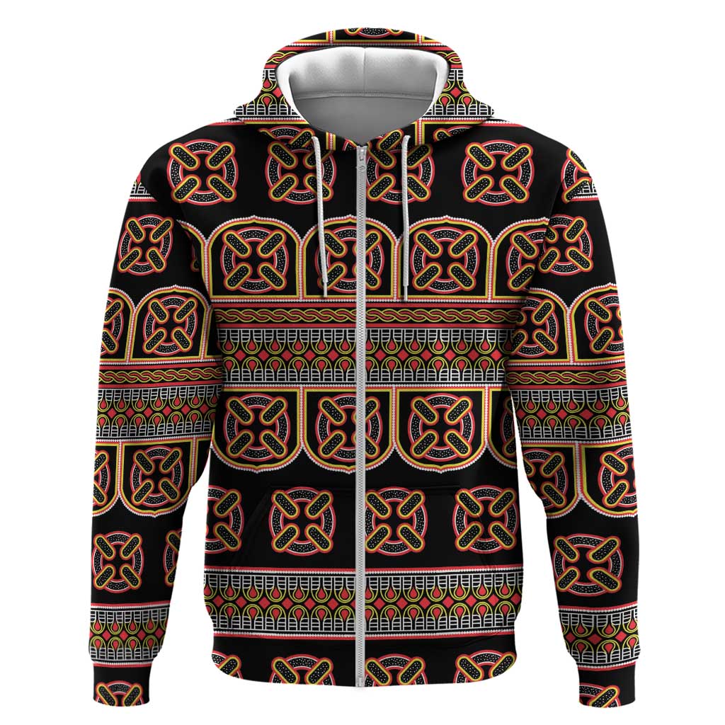 Bamenda Toghu Hoodie Cameroon Traditional Pattern