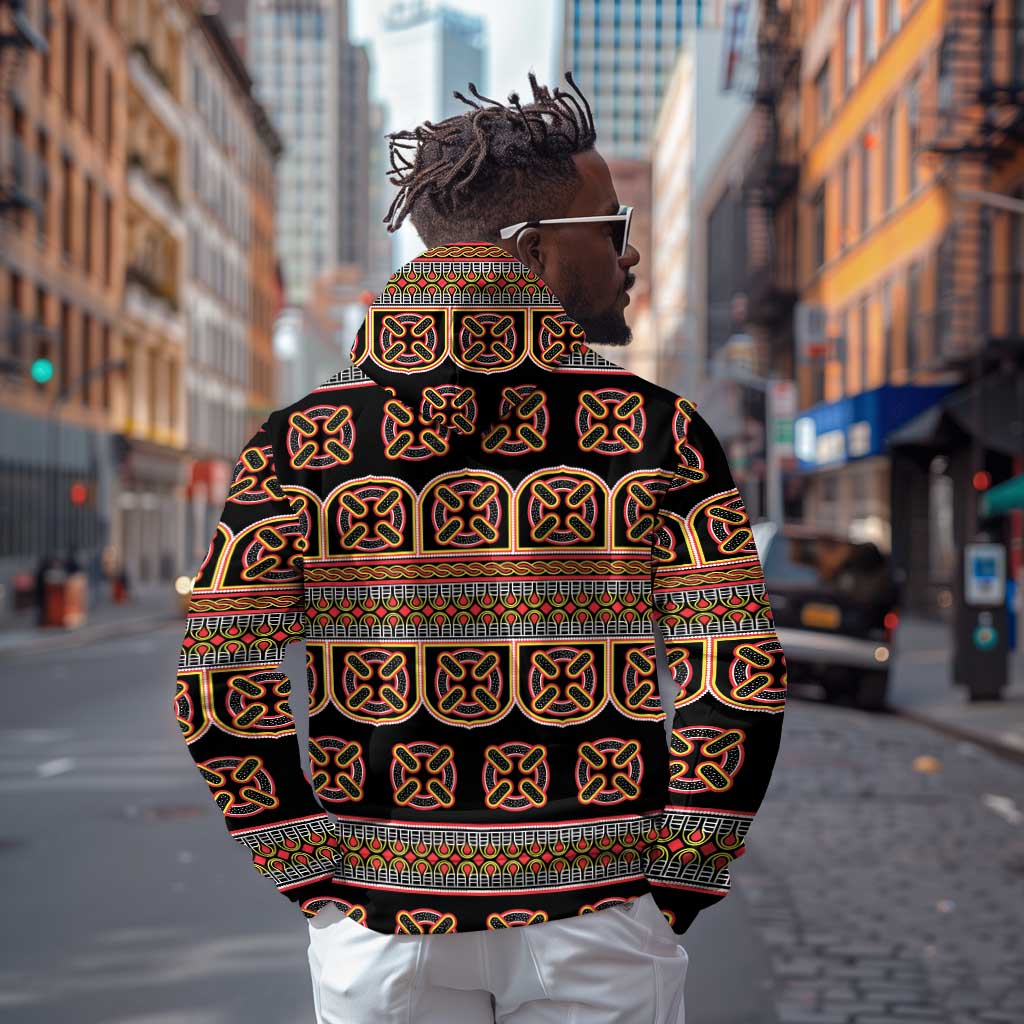 Bamenda Toghu Hoodie Cameroon Traditional Pattern