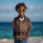 Bamenda Toghu Kid Hawaiian Shirt Cameroon Traditional Pattern