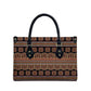 Bamenda Toghu Leather Bag Cameroon Traditional Pattern