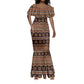 Bamenda Toghu Mermaid Dress Cameroon Traditional Pattern