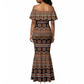 Bamenda Toghu Mermaid Dress Cameroon Traditional Pattern