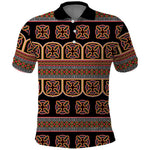 Bamenda Toghu Polo Shirt Cameroon Traditional Pattern