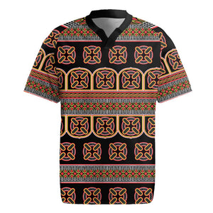 Bamenda Toghu Rugby Jersey Cameroon Traditional Pattern