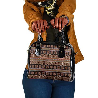 Bamenda Toghu Shoulder Handbag Cameroon Traditional Pattern