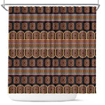 Bamenda Toghu Shower Curtain Cameroon Traditional Pattern