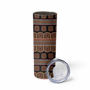 Bamenda Toghu Skinny Tumbler Cameroon Traditional Pattern