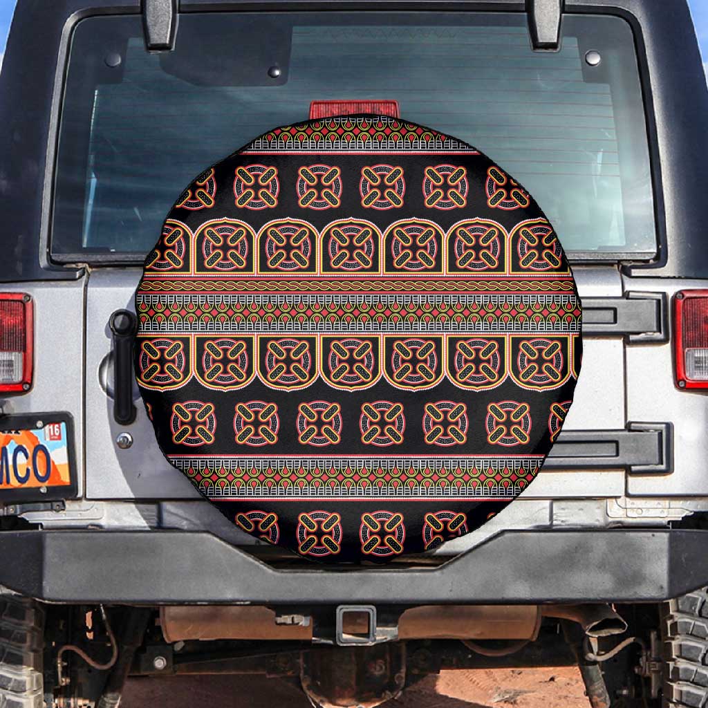 Bamenda Toghu Spare Tire Cover Cameroon Traditional Pattern