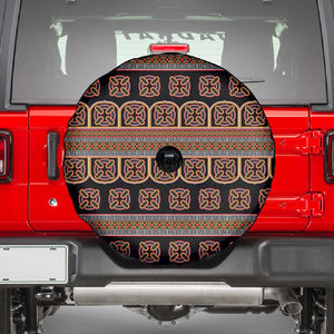 Bamenda Toghu Spare Tire Cover Cameroon Traditional Pattern