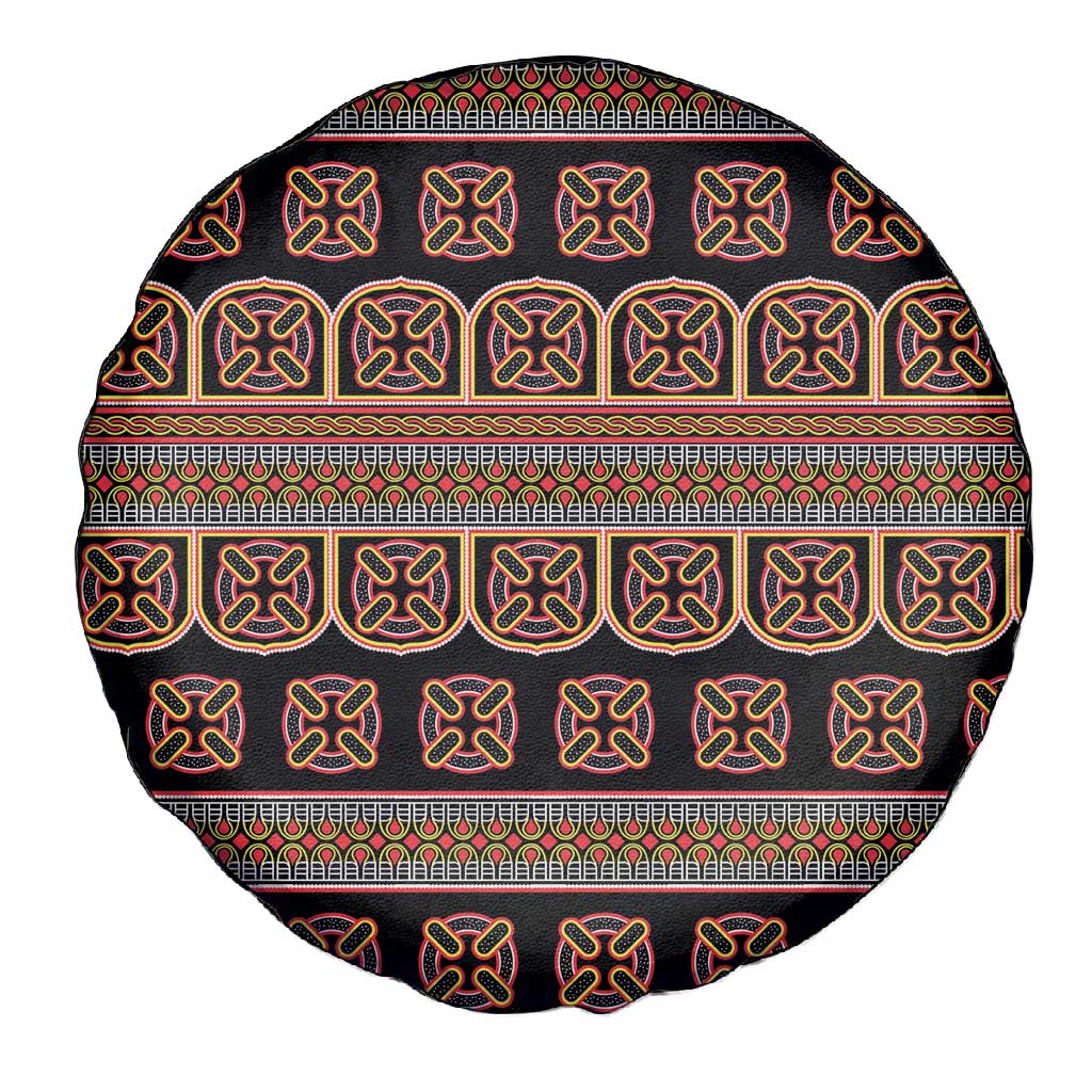 Bamenda Toghu Spare Tire Cover Cameroon Traditional Pattern