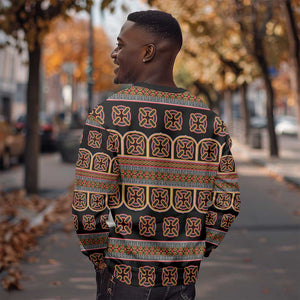 Bamenda Toghu Sweatshirt Cameroon Traditional Pattern