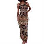 Bamenda Toghu Tank Maxi Dress Cameroon Traditional Pattern