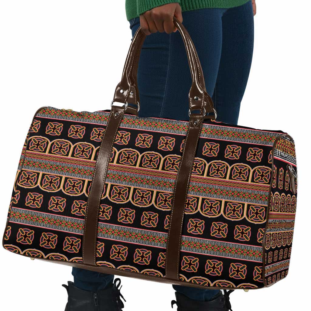 Bamenda Toghu Travel Bag Cameroon Traditional Pattern