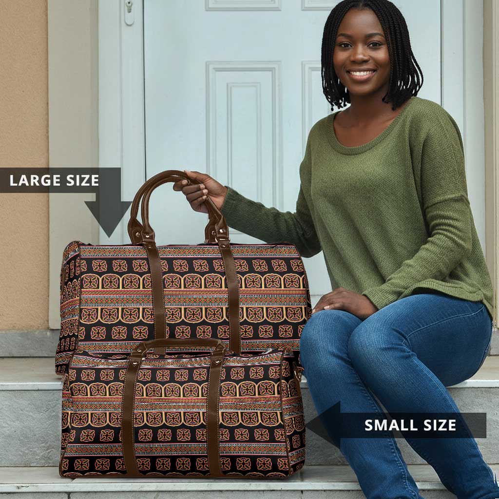 Bamenda Toghu Travel Bag Cameroon Traditional Pattern