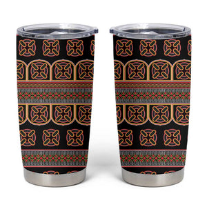 Bamenda Toghu Tumbler Cup Cameroon Traditional Pattern