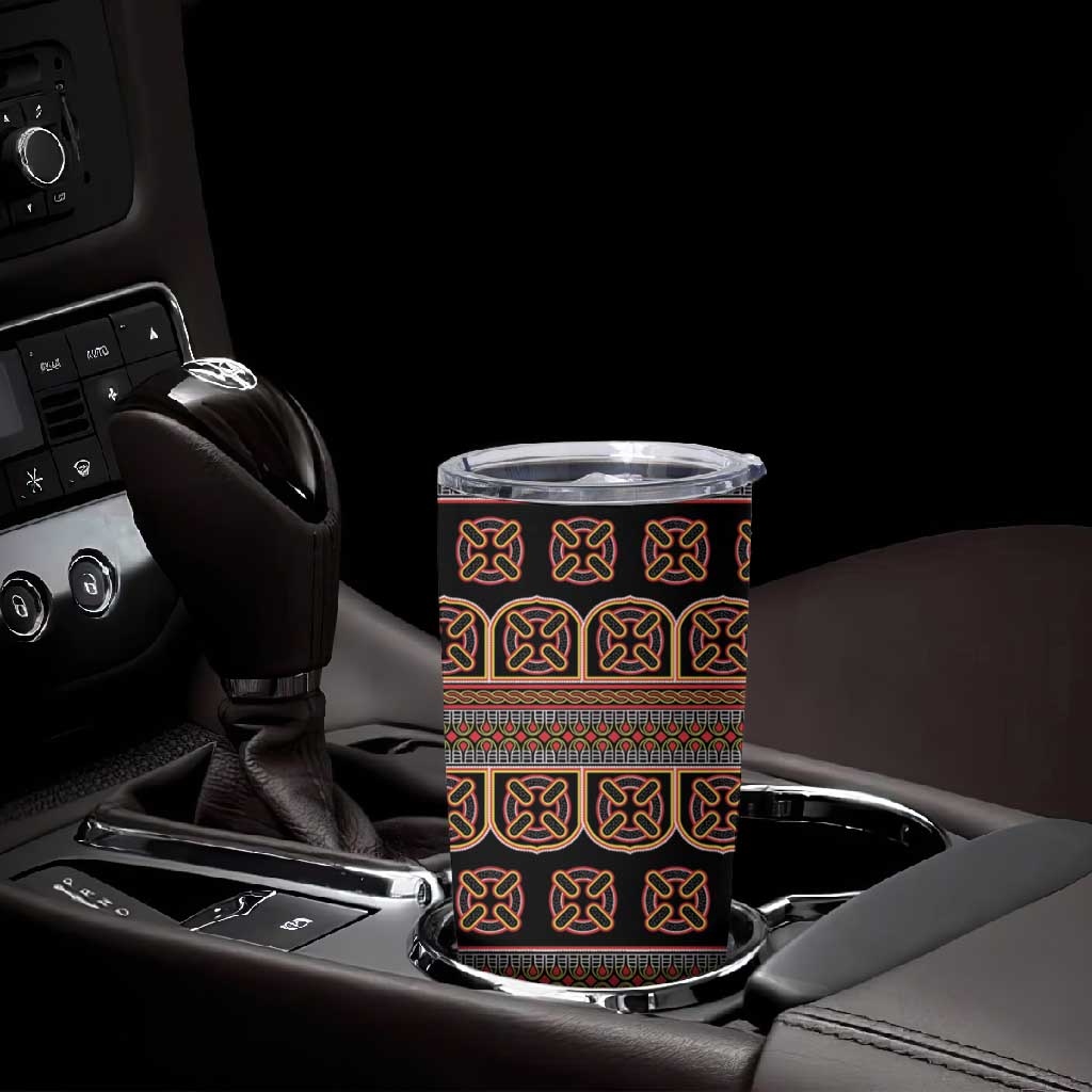 Bamenda Toghu Tumbler Cup Cameroon Traditional Pattern