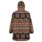 Bamenda Toghu Wearable Blanket Hoodie Cameroon Traditional Pattern