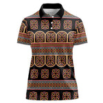 Bamenda Toghu Women Polo Shirt Cameroon Traditional Pattern