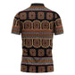 Bamenda Toghu Zipper Polo Shirt Cameroon Traditional Pattern