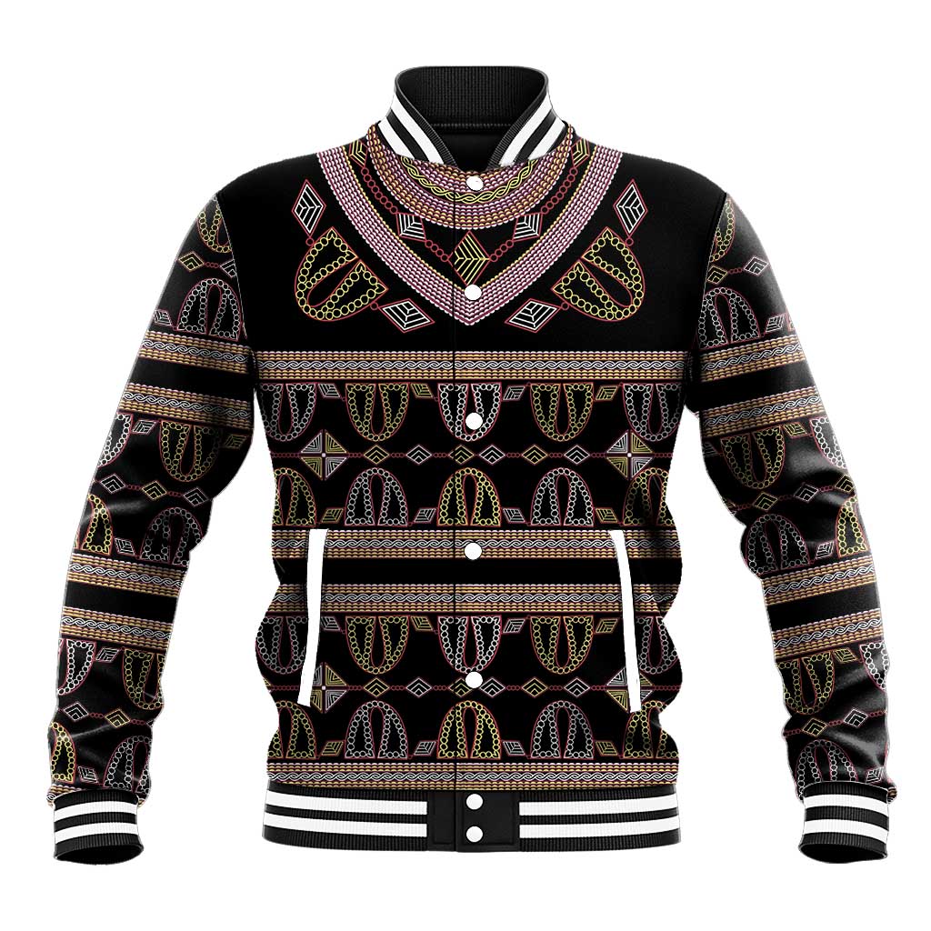 Cameroon Baseball Jacket Toghu Pattern Heritage
